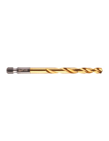 Burghiu Milwaukee Shockwave HSS-G TiN Red Hex pentru metal 6.5 mm - cod 4889471