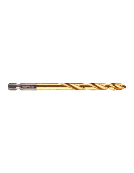 Burghiu Milwaukee Shockwave HSS-G TiN Red Hex 6.8 mm pentru metal - 1 buc cod 4889471