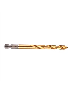 Burghiu Milwaukee Shockwave HSS-G TiN Red Hex pentru metal 7.5 mm - cod 4889471