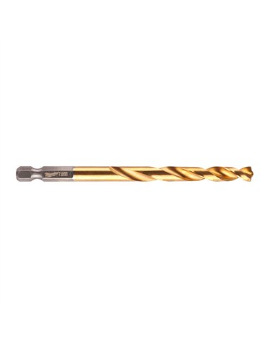 Burghiu pentru metal Milwaukee Shockwave HSS-G TiN Red Hex 7 mm - cod 48894717