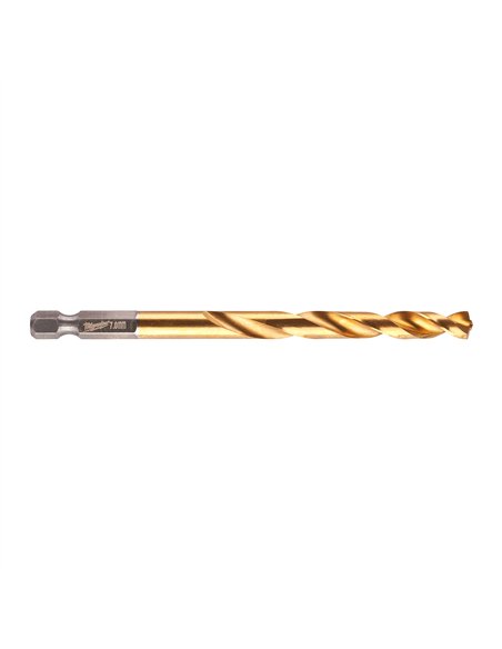 Burghiu pentru metal Milwaukee Shockwave HSS-G TiN Red Hex 7 mm - cod 48894717