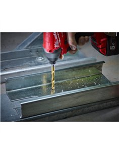 Burghiu metal Milwaukee Shockwave HSS-G TiN Red Hex 9 mm - cod 48894721 2