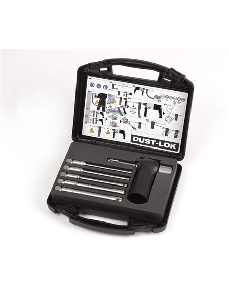 Set burghie Milwaukee SDS-Plus DUST-LOK 4 taisuri design modular 6 buc - cod 4932471162