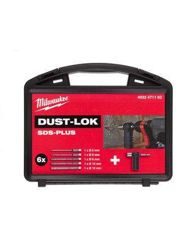 Set burghie Milwaukee SDS-Plus DUST-LOK 4 taisuri design modular 6 buc - cod 4932471162