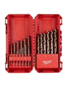 Set burghie Milwaukee Red Cobalt pentru metal 19 piese cod 4932493867