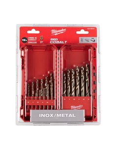 Set burghie Milwaukee Red Cobalt pentru metal 19 piese cod 4932493867 2