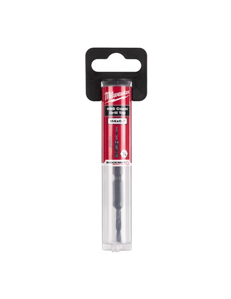 Burghiu Milwaukee HSS G Combi 1/4 inch M4x52mm - cod 4932498262 - 1 buc