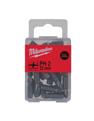 Biti PH - Milwaukee - PH 1 x 25 mm - 25 buc - cod 4932399586