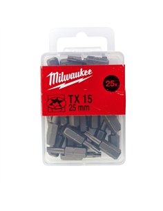 Biti pentru surubelnita TX - Milwaukee - TX 15 x 25 mm - 25 buc - cod 4932399595 2