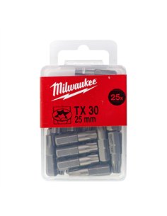 Biti pentru surubelnita TX - Milwaukee - TX 30 x 25 mm - 25 buc - cod 4932399599 2