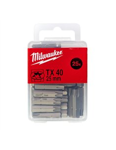 Biti pentru surubelnita TX - Milwaukee - TX 40 x 25 mm - 25 buc - cod 4932399600 2