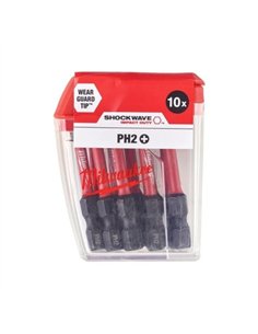 Bit de impact, Shockwave Impact Duty, PH2x50mm - 10buc, 4932430855 Milwaukee 2