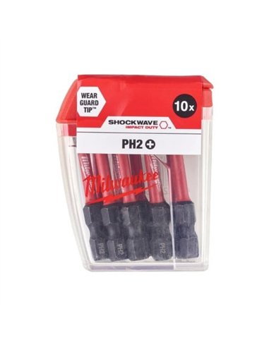 Bit de impact, Shockwave Impact Duty, PH2x50mm - 10buc, 4932430855 Milwaukee