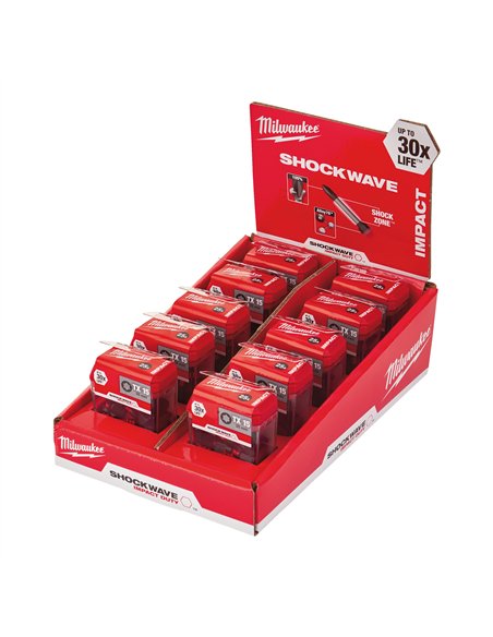 Biti TX pentru surubelnite SHOCKWAVE IMPACT DUTY - Milwaukee - CD Tic Tac TX15 x 25 mm (25 buc) - 10 buc - cod 4932430873