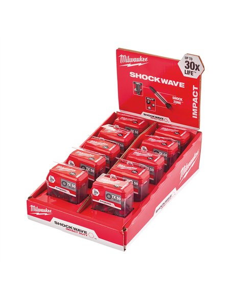 Biti TX pentru surubelnite SHOCKWAVE IMPACT DUTY - Milwaukee - CD Tic Tac TX50 x 25 mm (15 buc) - 10 buc - cod 4932430892