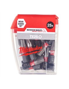 Bit de impact, Shockwave Impact Duty, TX25x25mm - 25buc, 4932430880 Milwaukee 2