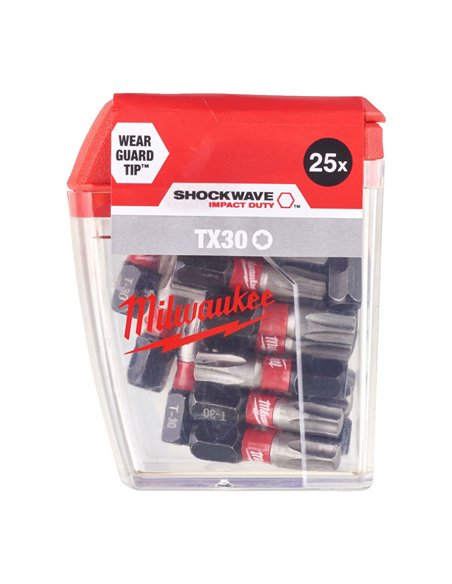 Bit de impact, Shockwave Impact Duty, TX30x25mm - 25buc, 4932430886 Milwaukee