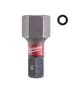 Biti Hex pentru surubelnite SHOCKWAVE IMPACT DUTY - Milwaukee - Shockwave Hex 10 mm x 25 mm - 2 buc - cod 4932430899