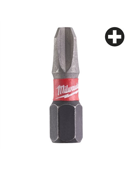 Biti PH pentru surubelnite SHOCKWAVE IMPACT DUTY - Milwaukee - Shockwave PH3 x 25 mm - 2 buc - cod 4932430857