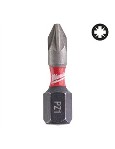 Biti PZ pentru surubelnite SHOCKWAVE IMPACT DUTY - Milwaukee - Shockwave PZ1 x 25 mm - 2 buc - cod 4932430860