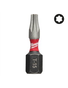 Biti TX pentru surubelnite SHOCKWAVE IMPACT DUTY - Milwaukee - Shockwave TX15 x 25 mm - 2 buc - cod 4932430872