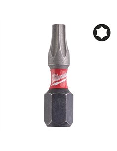 Biti TX pentru surubelnite SHOCKWAVE IMPACT DUTY - Milwaukee - Shockwave TX20 x 25 mm - 2 buc - cod 4932430874