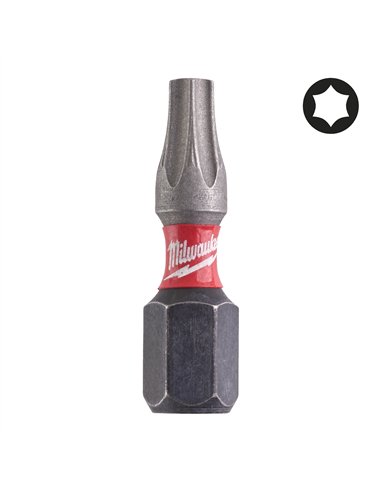 Biti TX pentru surubelnite SHOCKWAVE IMPACT DUTY - Milwaukee - Shockwave TX20 x 25 mm - 2 buc - cod 4932430874