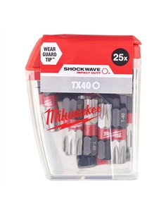 Biti TX pentru surubelnite SHOCKWAVE IMPACT DUTY - Milwaukee - CD Tic Tac TX40 x 25 mm (25 buc) - 10 buc - cod 4932430889 2