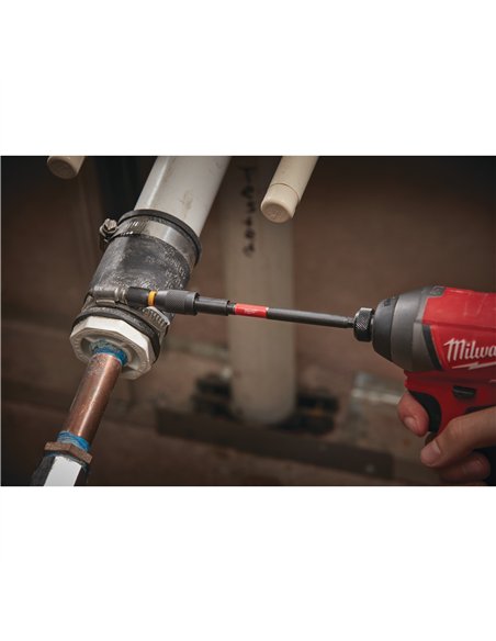 Prelungitoare pentru biti cu autoblocare SHOCKWAVE IMPACT DUTY - Milwaukee - Locking bit holder 152 mm - long series - cod 4932