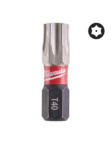 Biti TX BO pentru surubelnite SHOCKWAVE Impact Duty - Milwaukee - Shockwave TX BO40 x 25 mm - 2 buc - cod 4932471585