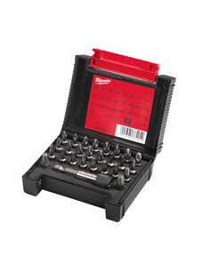 Caseta compacta cu biti pentru surubelnita - Milwaukee - Set - 27 buc - cod 4932352747