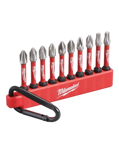 Seturi SHOCKWAVE IMPACT DUTY - Milwaukee - ShW CD Carabiner Set 2 - 10 buc - cod 4932492939