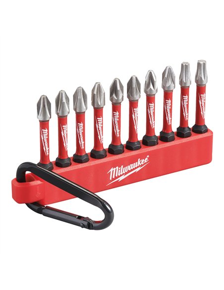 Seturi SHOCKWAVE IMPACT DUTY - Milwaukee - ShW CD Carabiner Set 2 - 10 buc - cod 4932492939