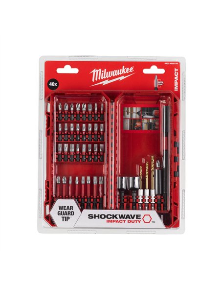 Seturi SHOCKWAVE IMPACT DUTY - Milwaukee - SHOCKWAVE Impact Duty bit set ( 40 buc) - cod 4932492004