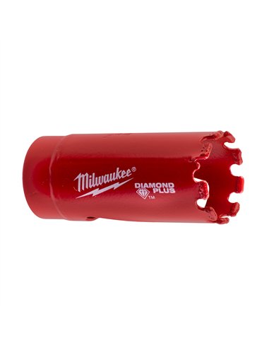 Carote DIAMOND PLUS pentru gaurire umeda / uscata - Milwaukee - 22 mm 1/2 inch x 20 - cod 49565605