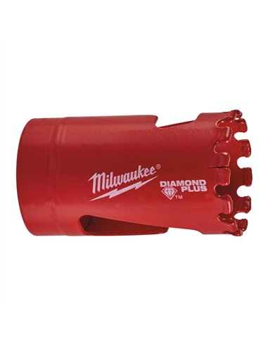 Carote DIAMOND PLUS pentru gaurire umeda / uscata - Milwaukee - 29 mm 1/2 inch x 20 - cod 49565615