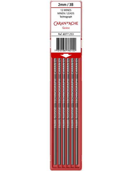 Mine creion 2 mm -3B - etui 12 buc  - Consumabile - CarandAche
