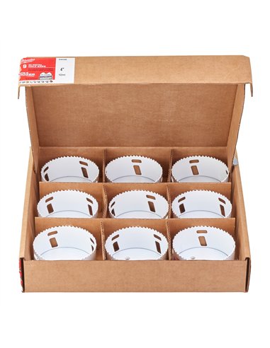 Seturi carote Bi-metal HOLE DOZER - Milwaukee - Hole Dozer Holesaw - 102 mm - 9 buc - cod 49565200