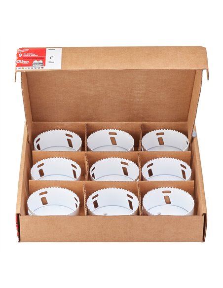 Seturi carote Bi-metal HOLE DOZER - Milwaukee - Hole Dozer Holesaw - 102 mm - 9 buc - cod 49565200