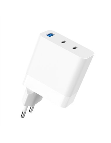Incarcator Retea Cellara 65W USB A QC 3A + USB C PD 65W + USB C PD 65W - Alb