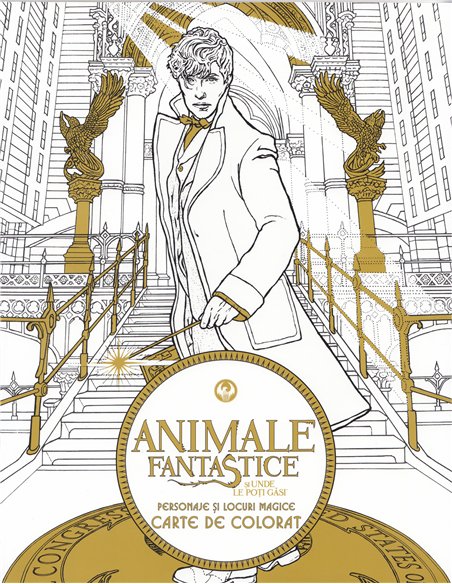 Animale fantastice și unde le poți găsi - cartea de colorat -  | Editura Arthur