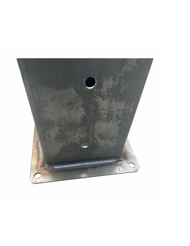 Suport metalic pentru stalpi din lemn dim 80x80mm talpa 125x125mm inaltime 100 mm