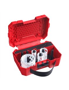 Carote HOLE DOZER cu dinti din carbura - Milwaukee - TCT Hole Dozer Holesaw Set - 9 buc - cod 49223079