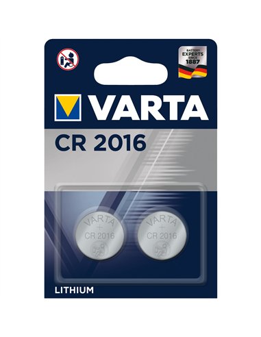 Baterii Varta CR2016 - pachet blister 2 buc. Baterie tip pastila