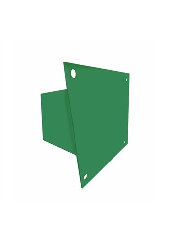 Suport metalic pentru stalpi din lemn dim 100x100mm talpa 142x142mm inaltime 100 mm vopsit electrostatic RAL 6029 verde