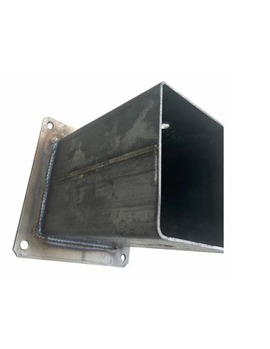 Suport metalic pentru stalpi din lemn dim 80x80mm talpa 125x125mm inaltime 140 mm