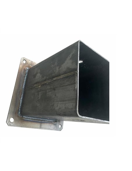 Suport metalic pentru stalpi din lemn dim 80x80mm talpa 125x125mm inaltime 140 mm