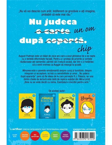 Minunea - R.J. Palacio | Editura Arthur