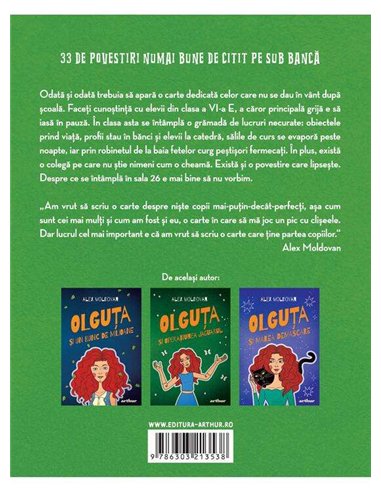 Povestiri de citit pe sub banca - Alex Moldovan | Editura Arthur