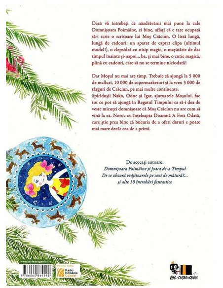 Craciunul domnisoarei poimaine [cartonat] - Adina Rosetti | Vlad si cartea cu Genius